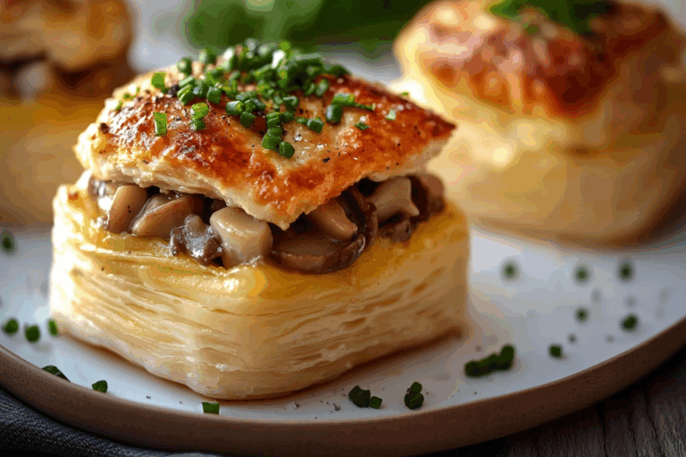 Chicken and Mushroom Vol Au vent Recipe