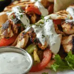 Chicken Shawarma Wrap with Garlic or Yogurt Sauce