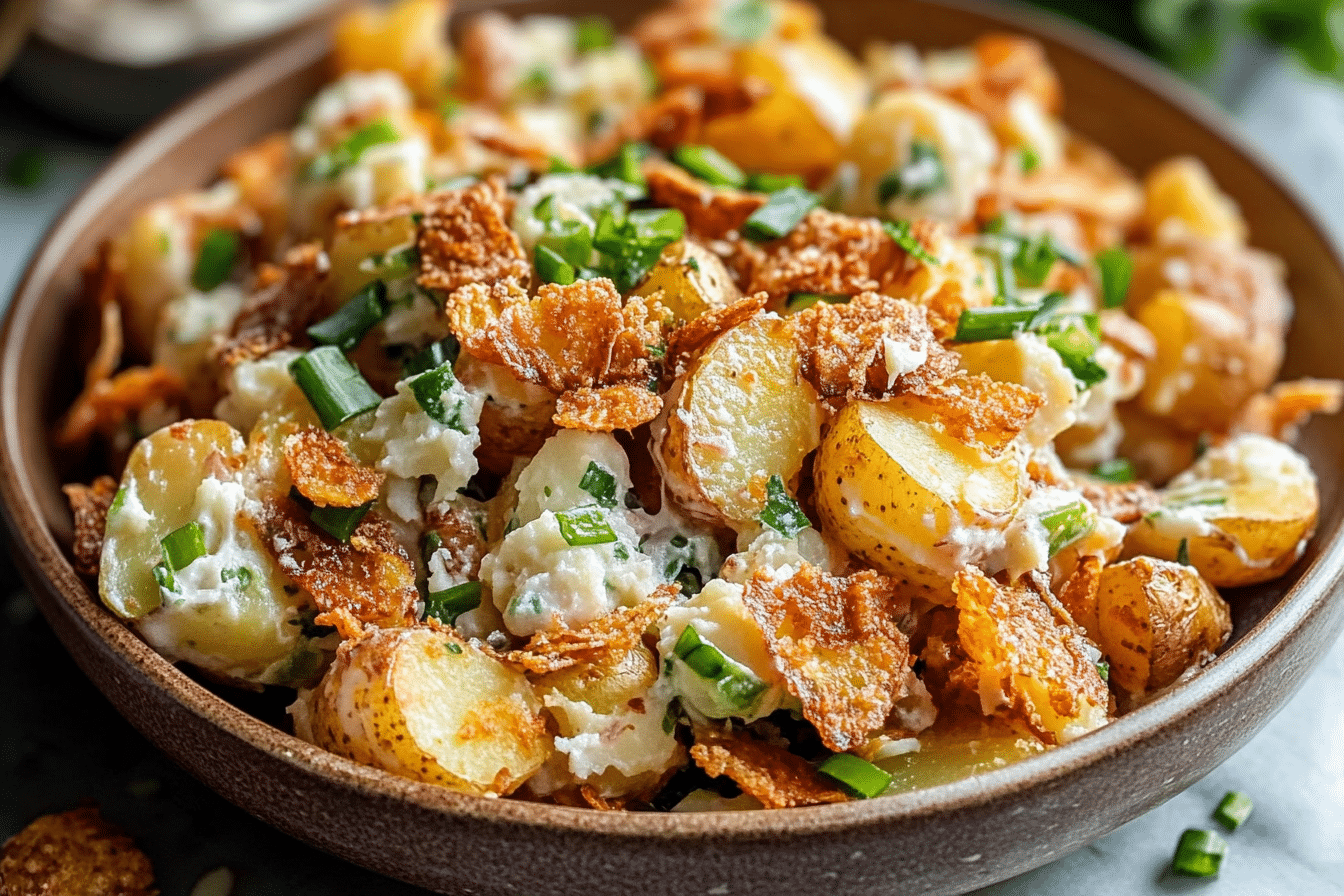Crispy Smashed Potato Salad