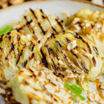 Grilled Cabbage with Tahini-Soy Drizzle