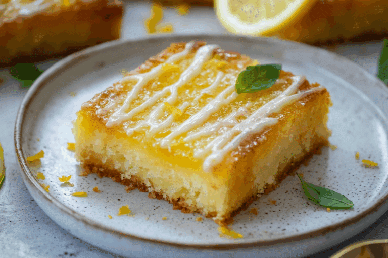 Lemon Drizzle Traybake!
