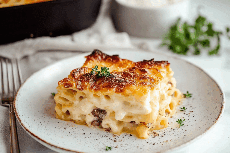 Macaroni with Bechamel Sauce