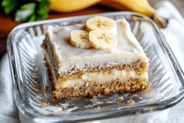 Old Fashioned Frosted Banana Bars
