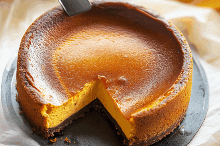 Pumpkin Basque Cheesecake