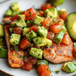 Salmon with Avocado Salsa