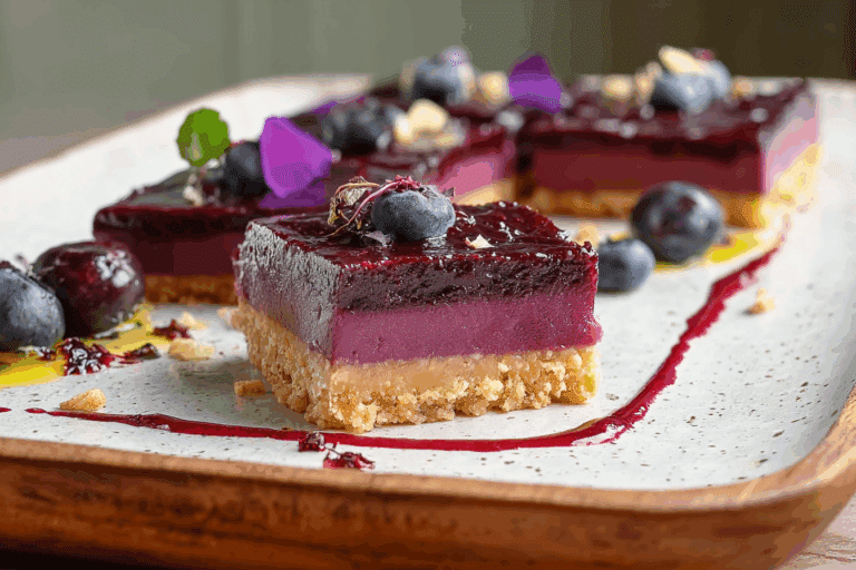 Blueberry Curd Bars