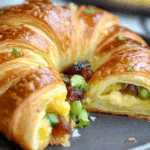 Breakfast Croissant Boats