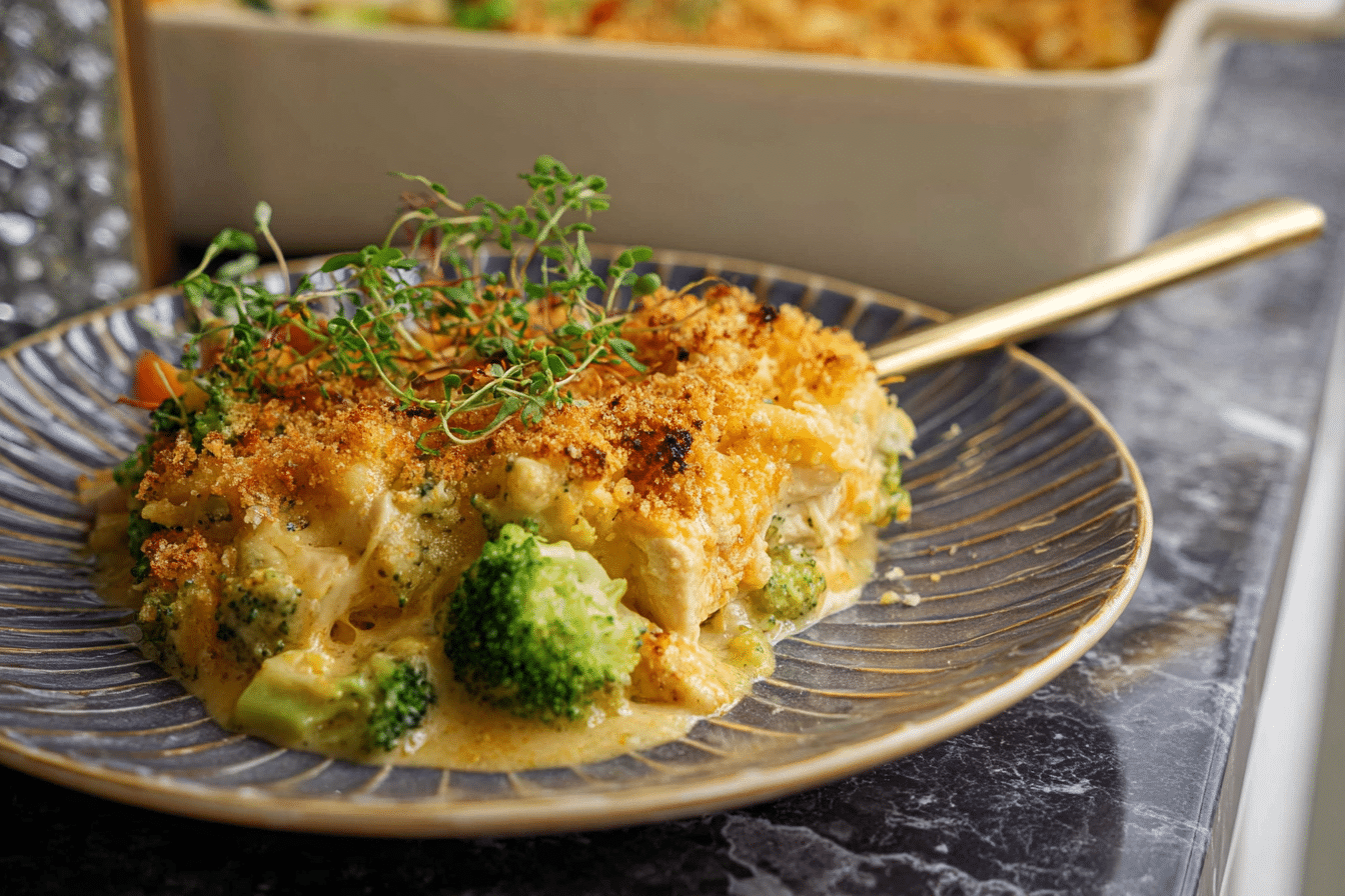 Broccoli Chicken Divan with Curry