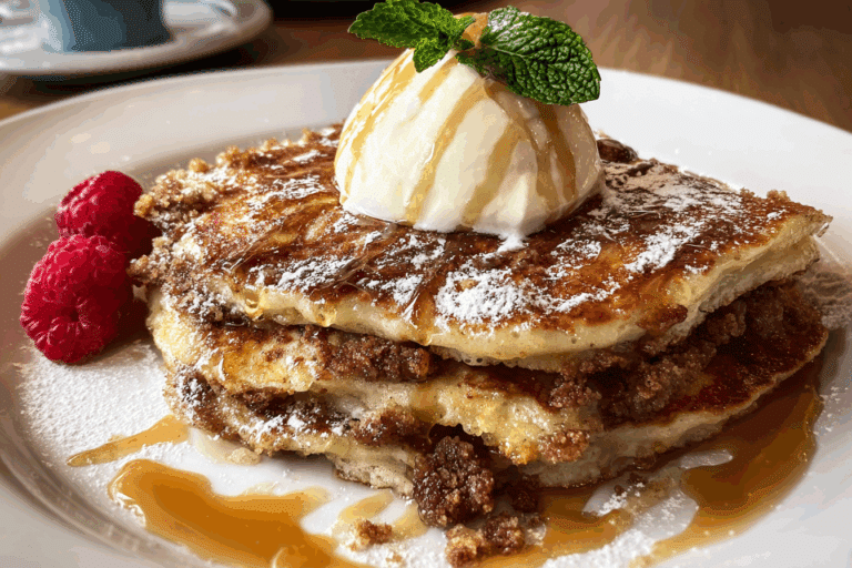 Brown Sugar and Cinnamon Streusel Pancakes!