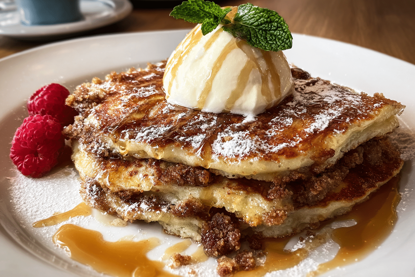 Brown Sugar and Cinnamon Streusel Pancakes!