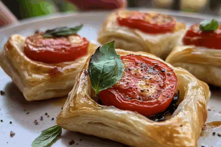 Caprese Puff Pastry Bundles