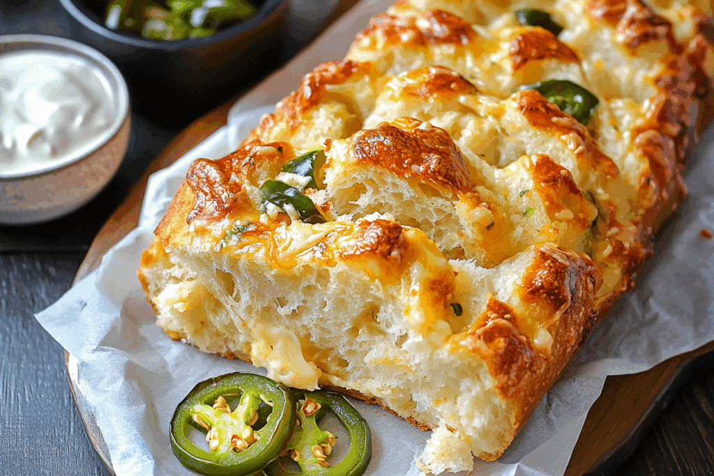Cheddar Jalapeño Pull Apart Bread