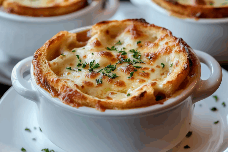Cheesy Garlic Bread Lasagna Soup