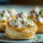 Chicken Salad in Puff Pastry Cups
