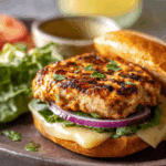 Chipotle Cheddar Chicken Burgers.