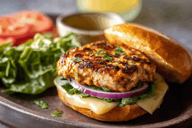 Chipotle Cheddar Chicken Burgers.