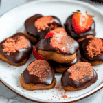 Chocolate Dipped Strawberry Cookies