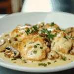 Creamy Garlic Mushroom Chicken Thighs