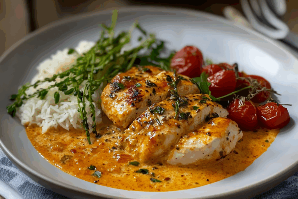 Creamy Red Pesto Chicken