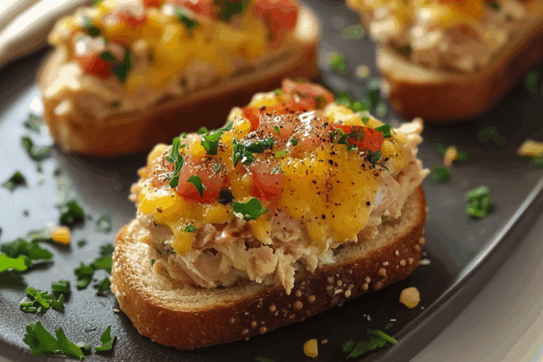 Crispy cheesy creamy Tuna Melt