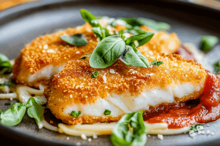 Crispy Fish Parmesan