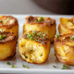Crispy Potato Egg Souffle Bites.
