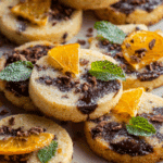 Dark Chocolate Orange Shortbread Cookies