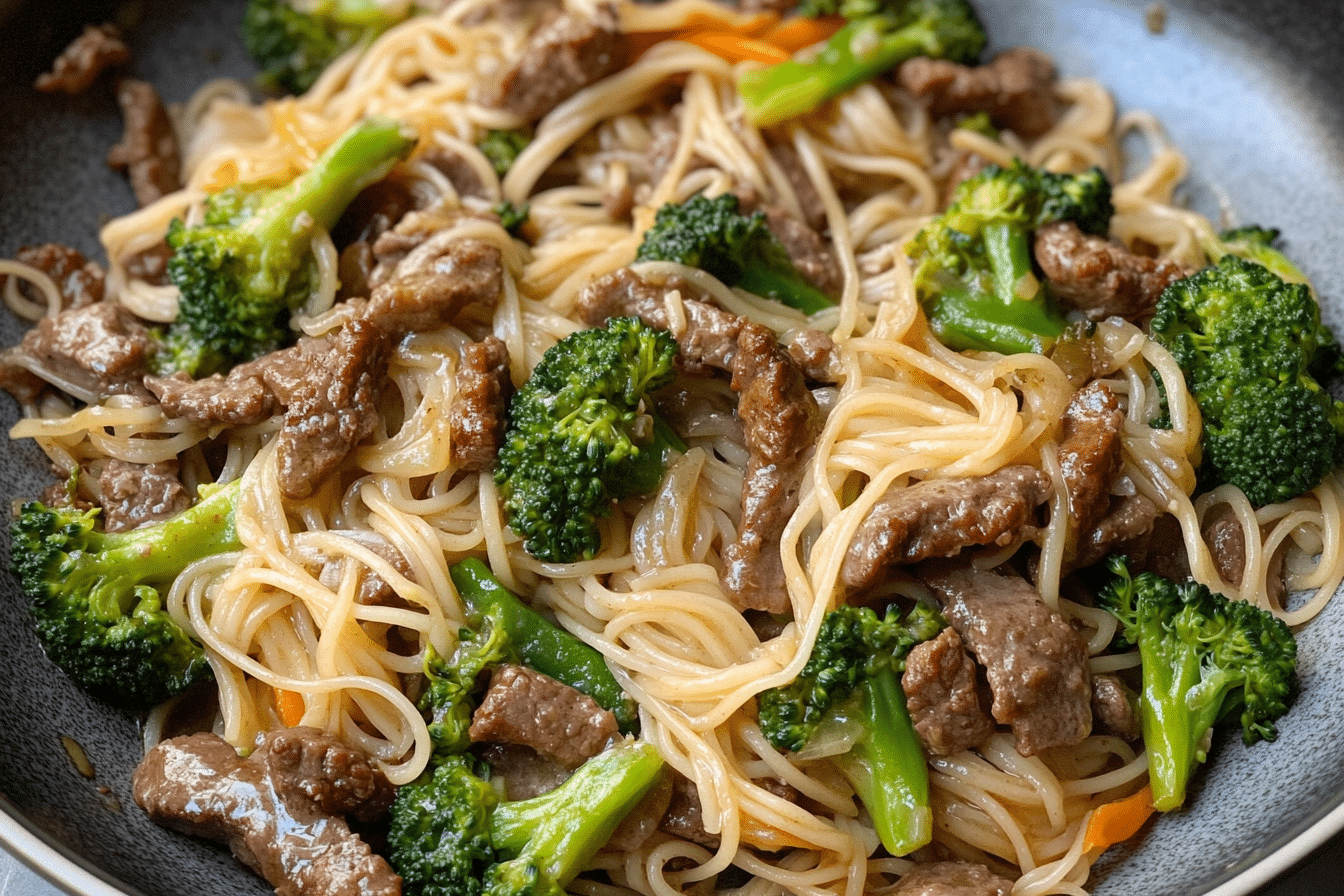 Easy Beef & Broccoli Noodles