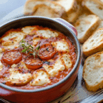 Fire roasted tomato goat cheese dip