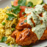 Garlic butter chicken tikka & rice