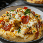 Garlic Butter Pizza Pasta Bowls