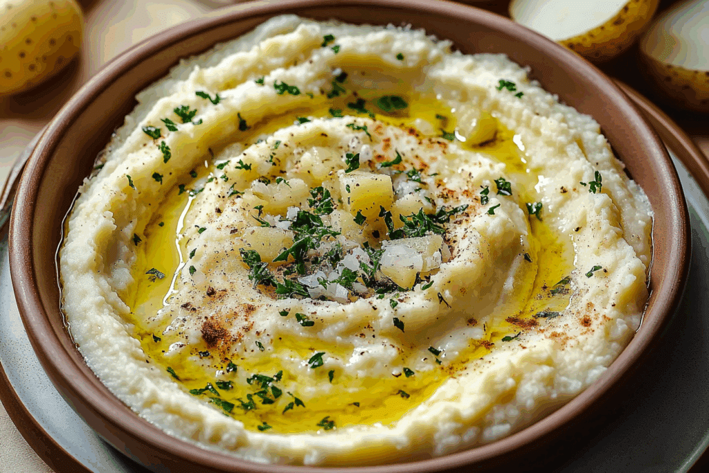 Greek Garlic Potato Dip (Skordalia)