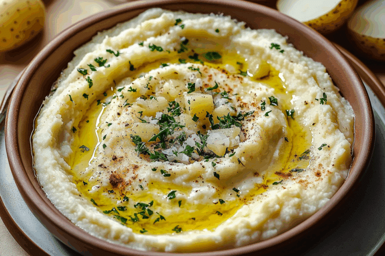 Greek Garlic Potato Dip (Skordalia)