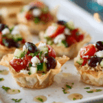 Greek Salad Phyllo Cups