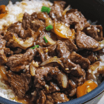 High Protein Beijing Beef Rice Bowls
