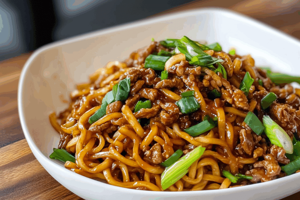 High Protein Mongolian Noodles Recipe