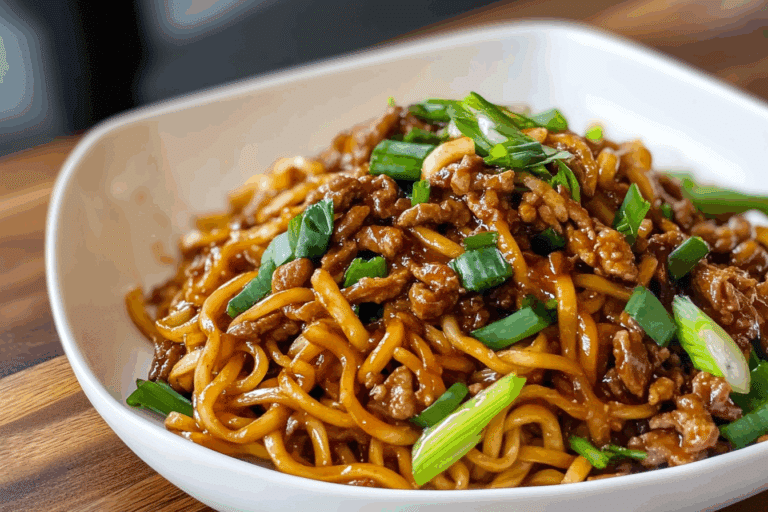 High Protein Mongolian Noodles Recipe