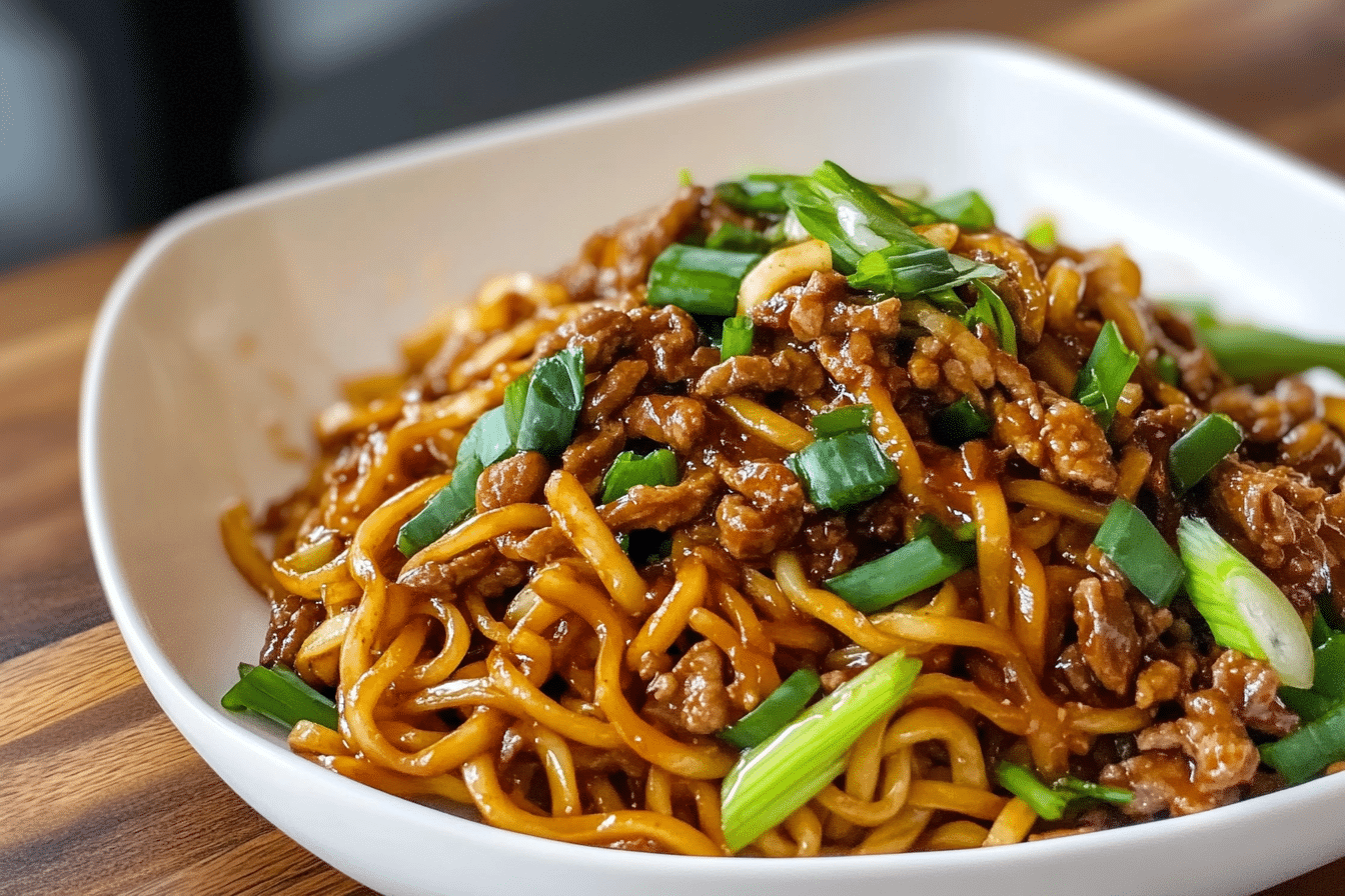 High Protein Mongolian Noodles Recipe