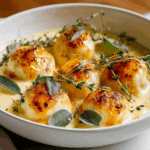Italian Ricotta Gnudi in Cheese Sauce Recipe