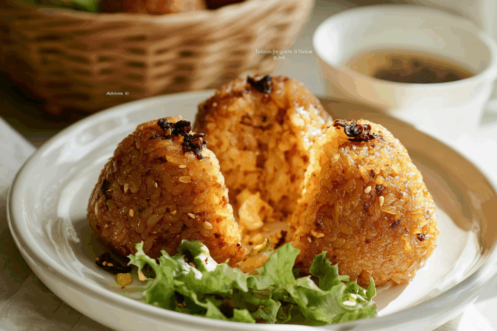 Kimchi Cheese Rice Balls
