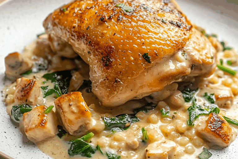 One Pan Creamy Boursin Chicken