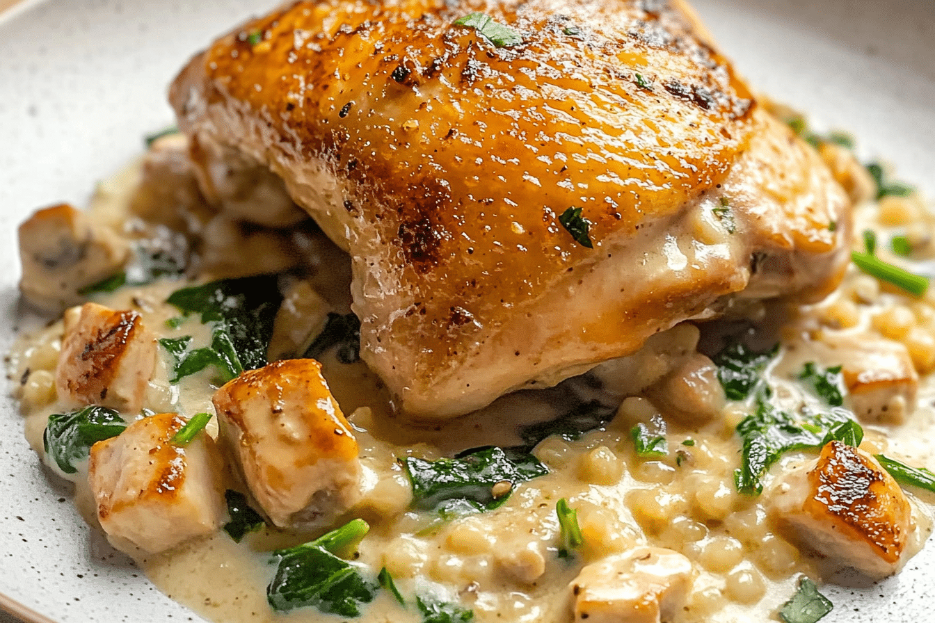 One Pan Creamy Boursin Chicken