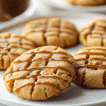 Peanut Butter Caramel Drizzle Cookies