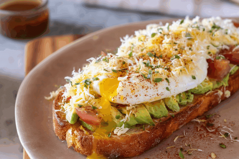 Shredded Egg Sourdough Toast