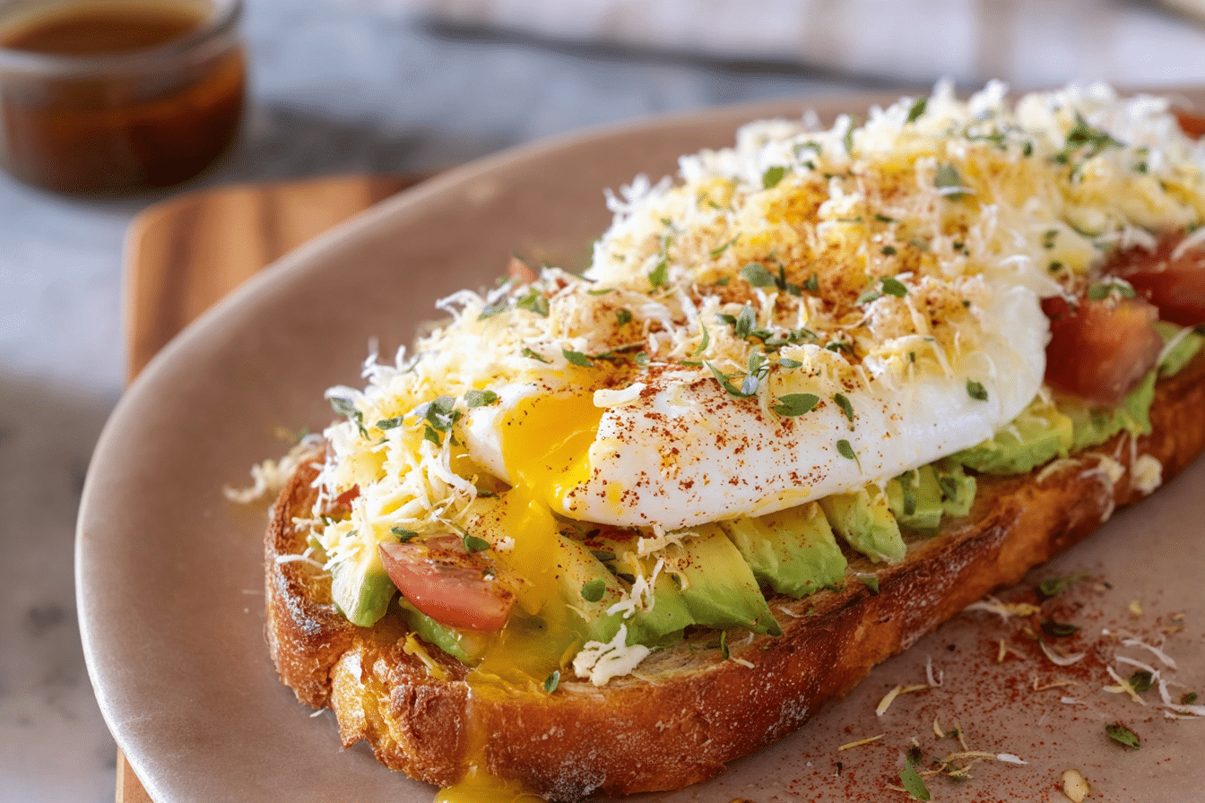 Shredded Egg Sourdough Toast