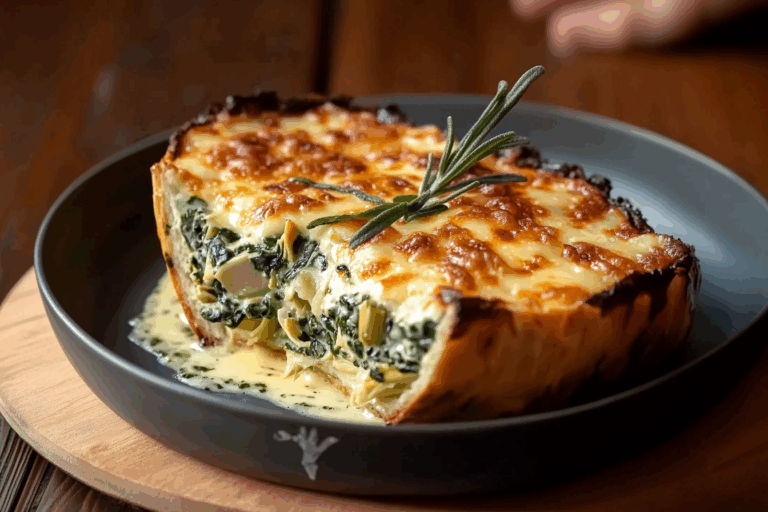 spinach artichoke dip breadboat