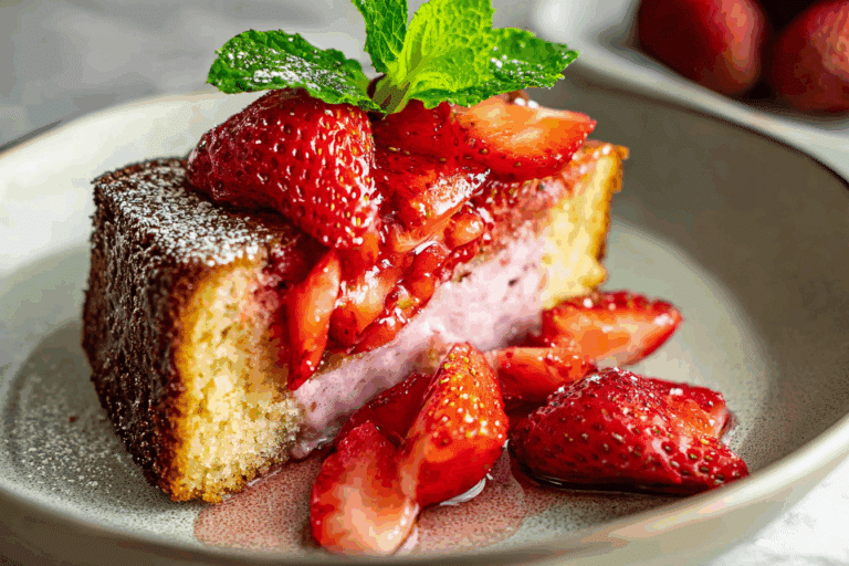Strawberry Butter Cake