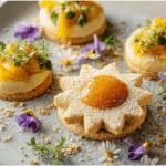 Summer Solstice Sun Cookies with Lemon Curd