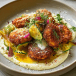 ZUCCHINI & POLENTA FRITTERS