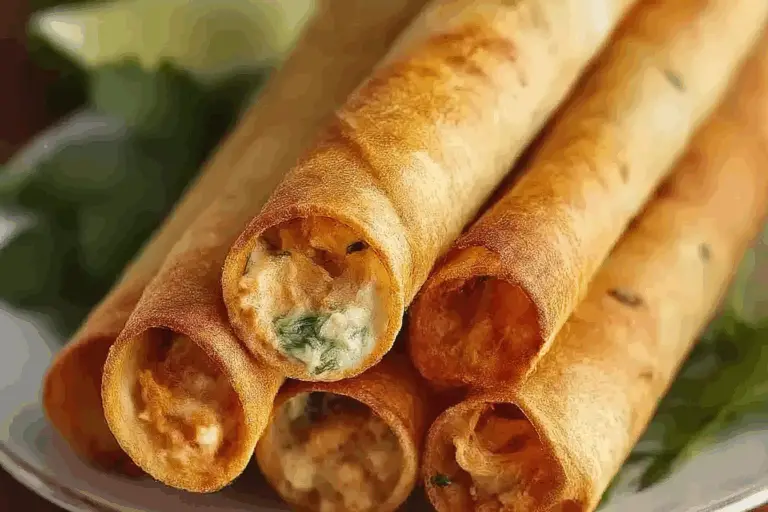 Baked Cream Cheese Chicken Taquitos